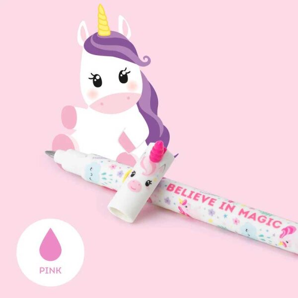 Legami Erasable Rollerball Pen - Unicorn - Black Ink